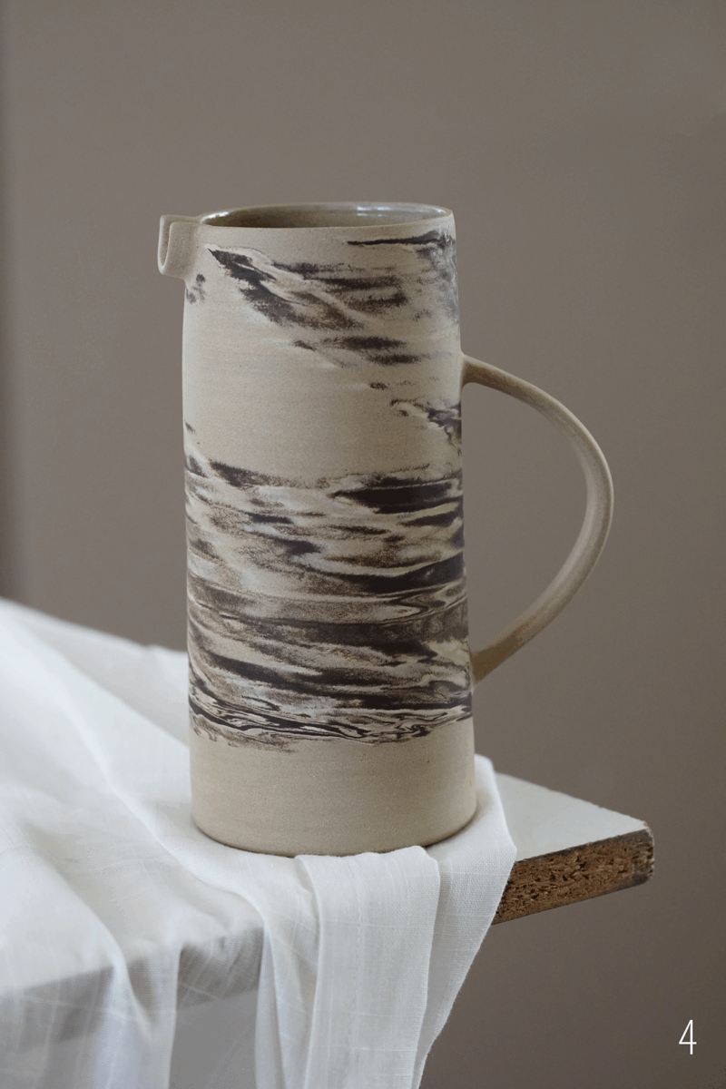 Cruche en terre mêlée brownie – Image 8