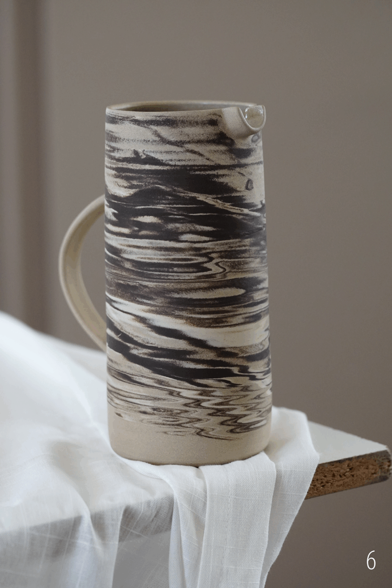 Cruche en terre mêlée brownie – Image 13
