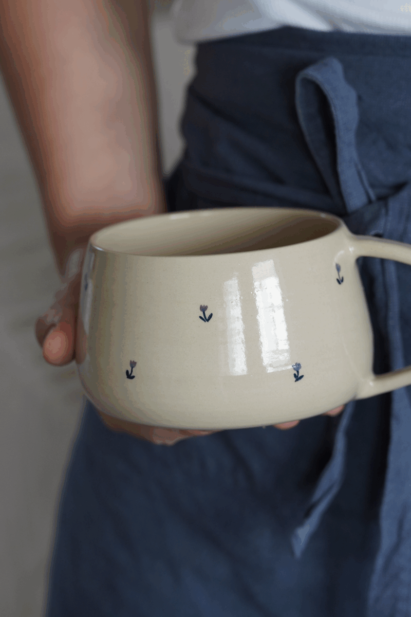 Gros mug tulipes violettes – Image 2