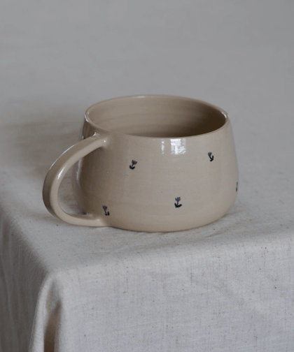 Gros mug tulipes violettes