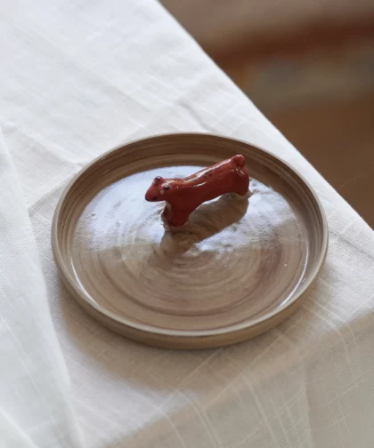 Petite coupelle ours pêcheur (collab Amypiou)