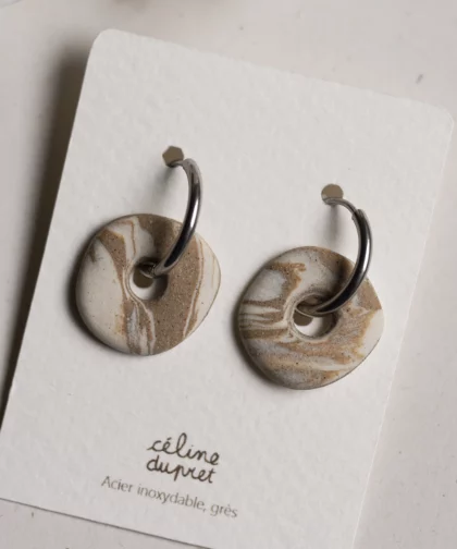 Boucles d'oreilles pastilles blondie