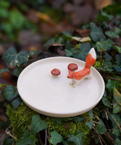 Grande coupelle renard cueilleur (collab Amypiou)