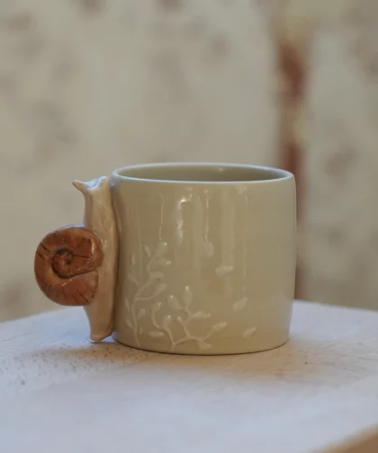 Automne, la petite tasse escargot