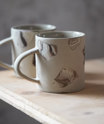 Petit mug incrustations brownie