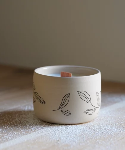La tasse-bougie - gravure